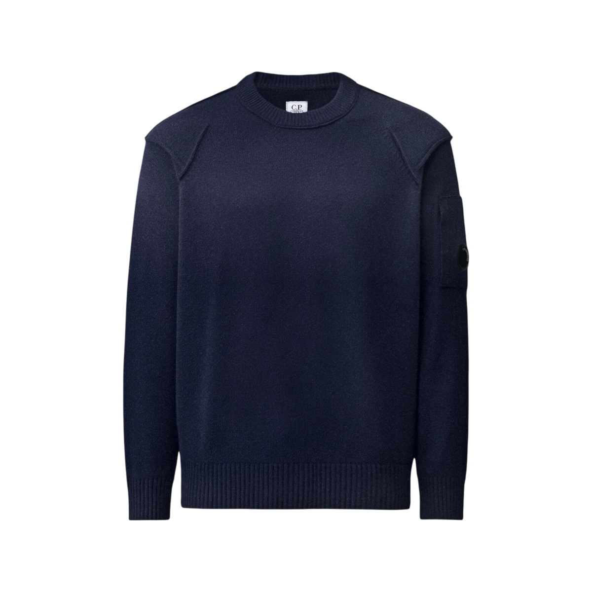 CP Company Lambswool Lens Crewneck Contrast Sweater