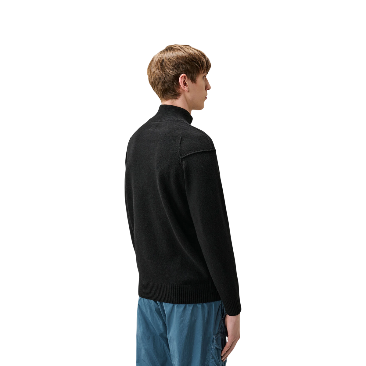 CP Company Lambswool Lens Half Zip Sweater