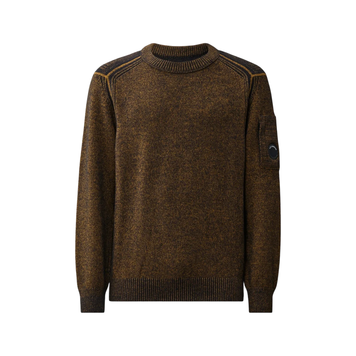CP Company Fleece Knit Lens Contrast Crewneck Sweater