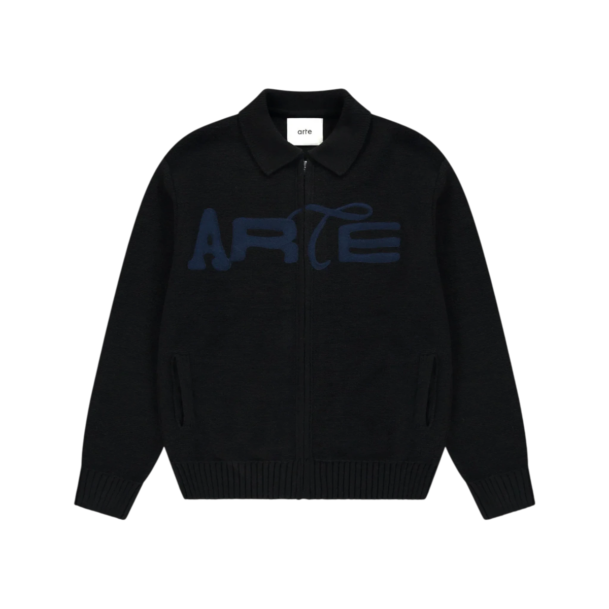 ARTE Stencil Zip Cardigan