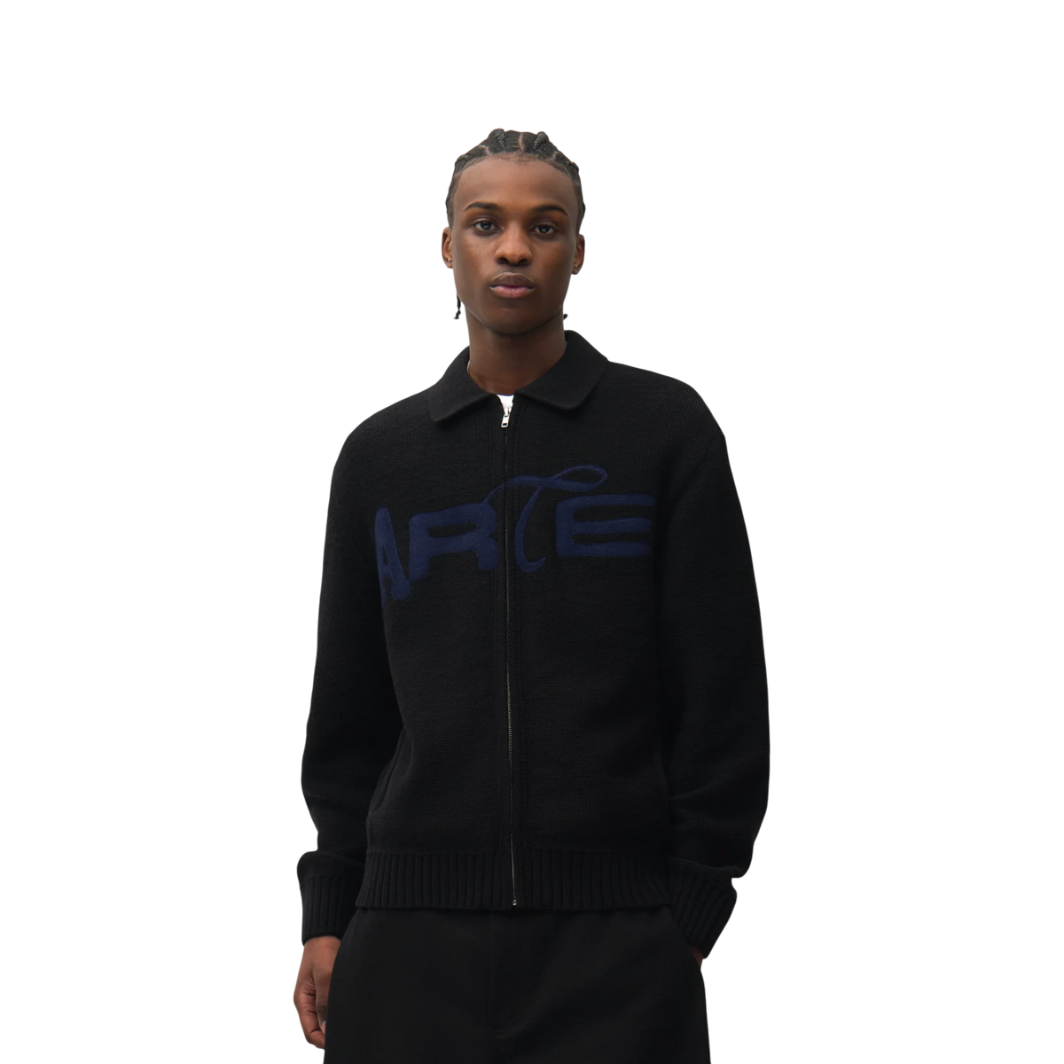 ARTE Stencil Zip Cardigan