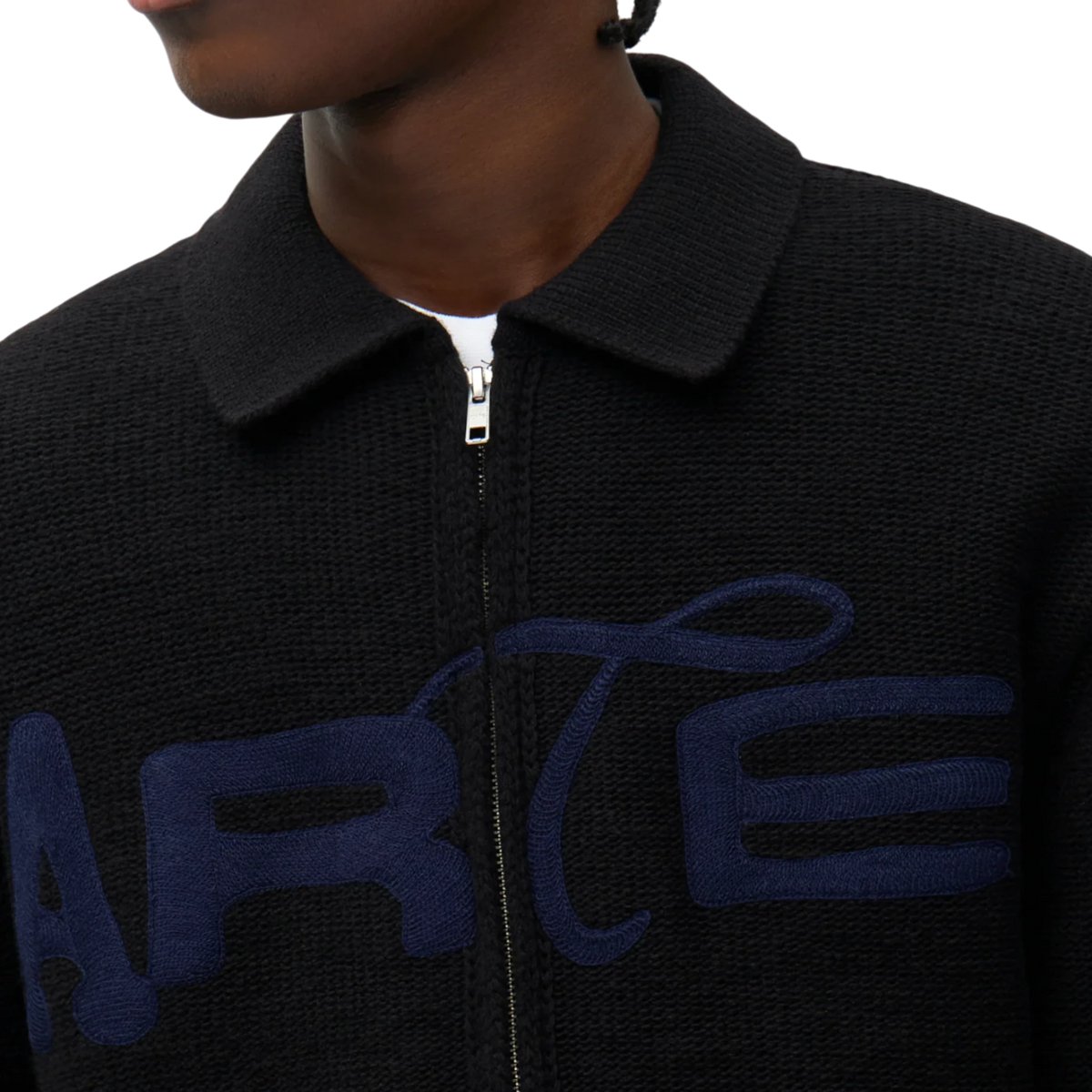 ARTE Stencil Zip Cardigan