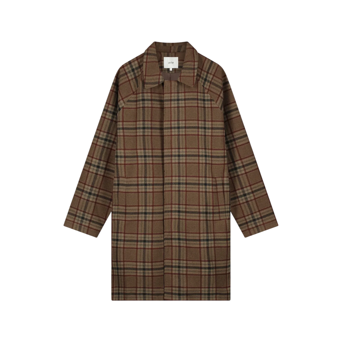 ARTE Wool Check Coat