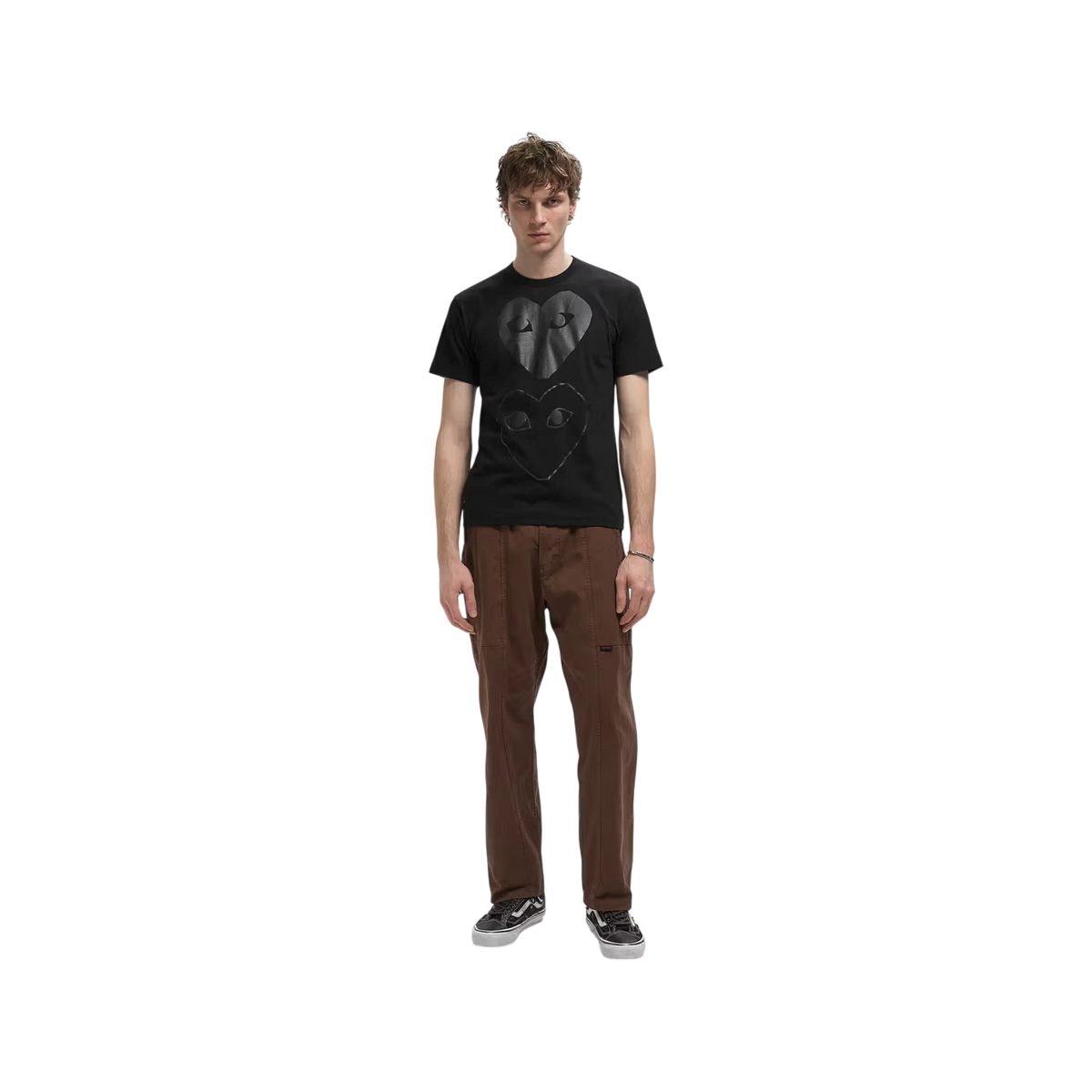 T-shirt Comme des Garçons PLAY con cuore rosso