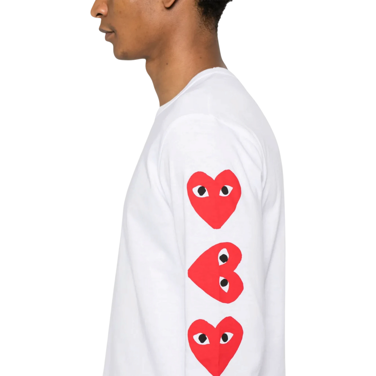 T-shirt Comme des Garçons PLAY con cuore rosso