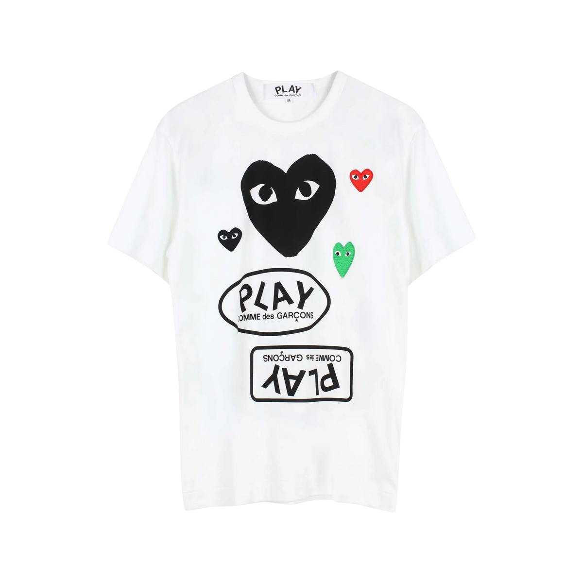 T-shirt Comme des Garçons PLAY con cuore rosso