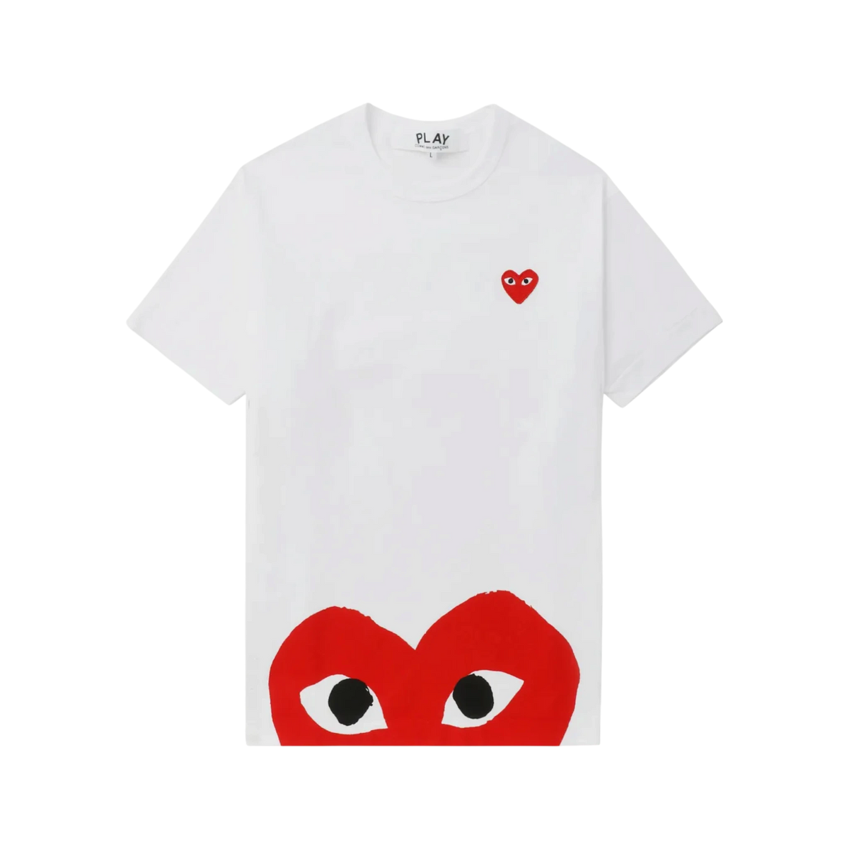 T-shirt Comme des Garçons PLAY con cuore rosso