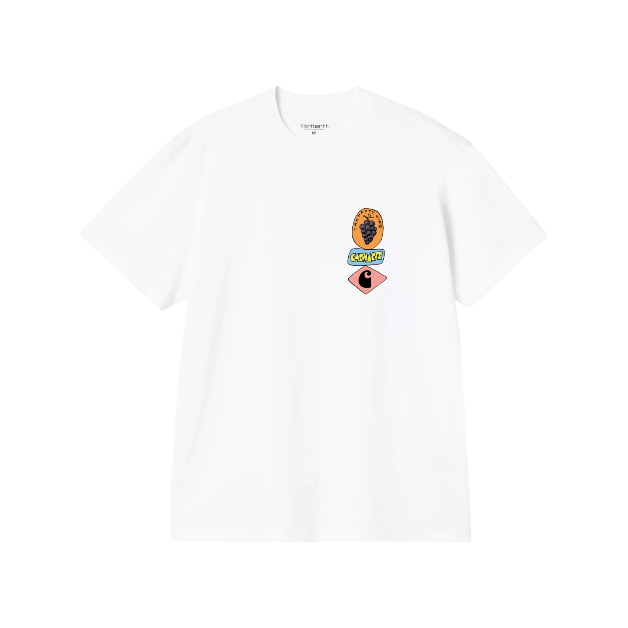 Carhartt WIP S/S Stacked Grapes T-Shirt White