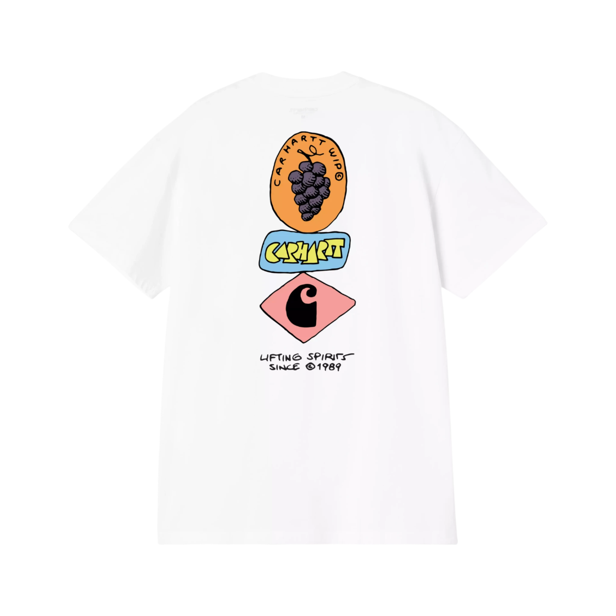Carhartt WIP S/S Stacked Grapes T-Shirt White