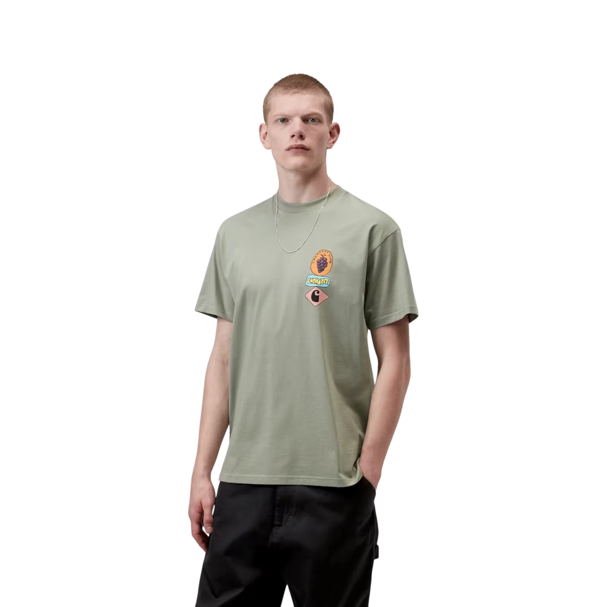 Carhartt WIP S/S Stacked Grapes T-Shirt Green