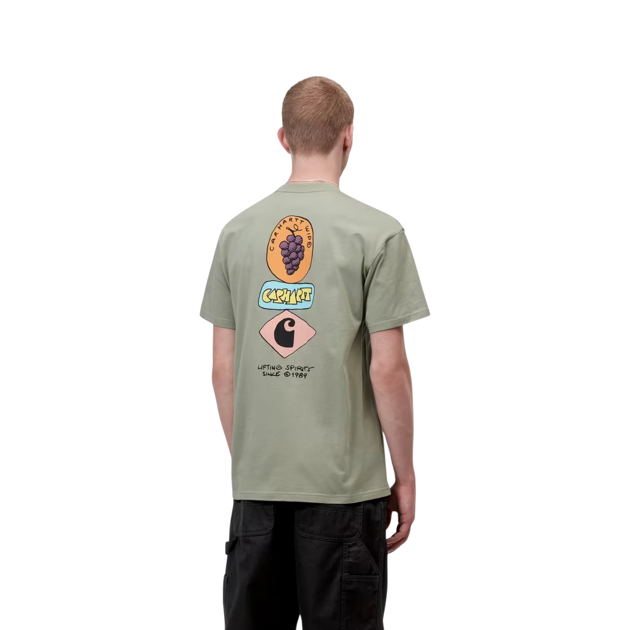 Carhartt WIP S/S Stacked Grapes T-Shirt Green