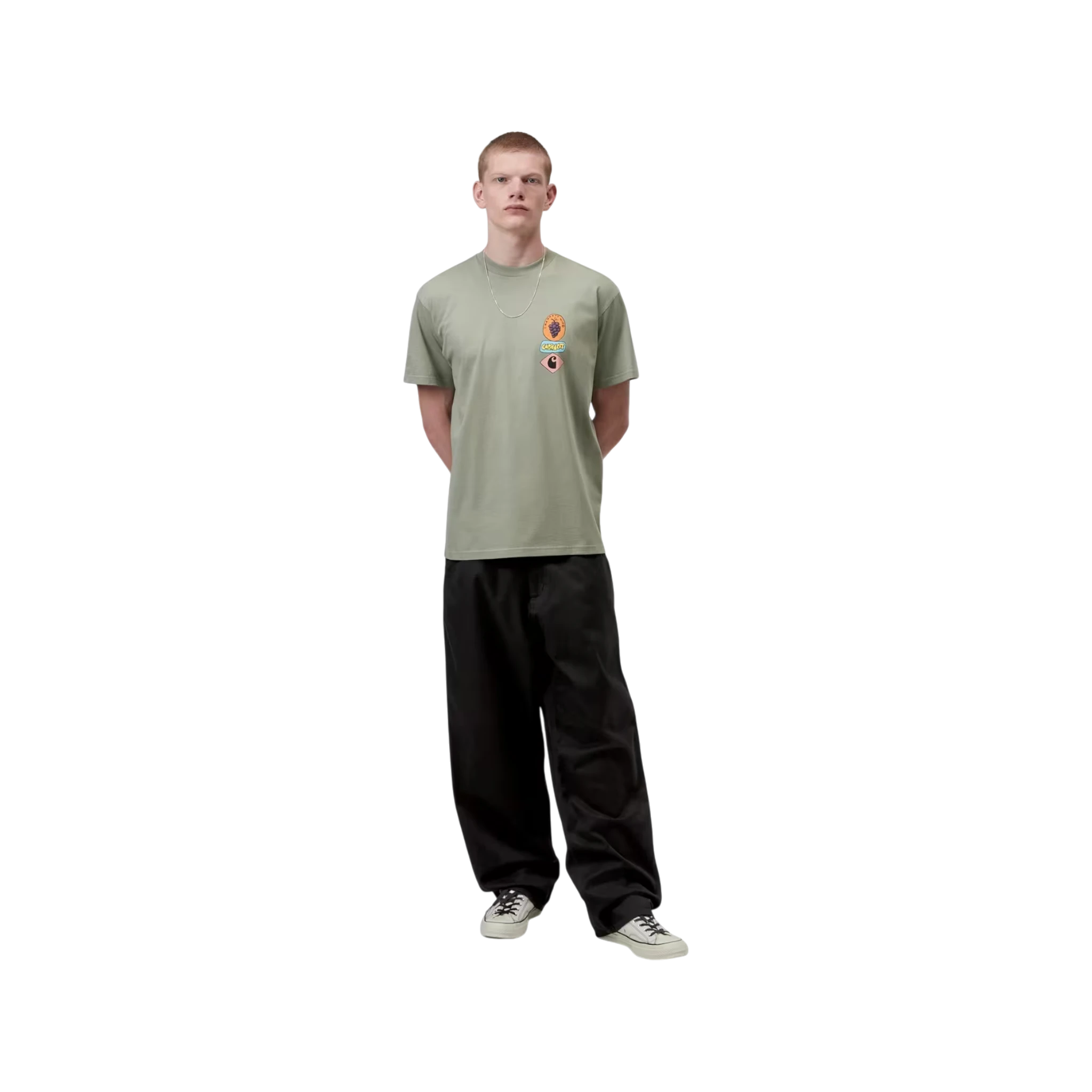 Carhartt WIP S/S Stacked Grapes T-Shirt Green