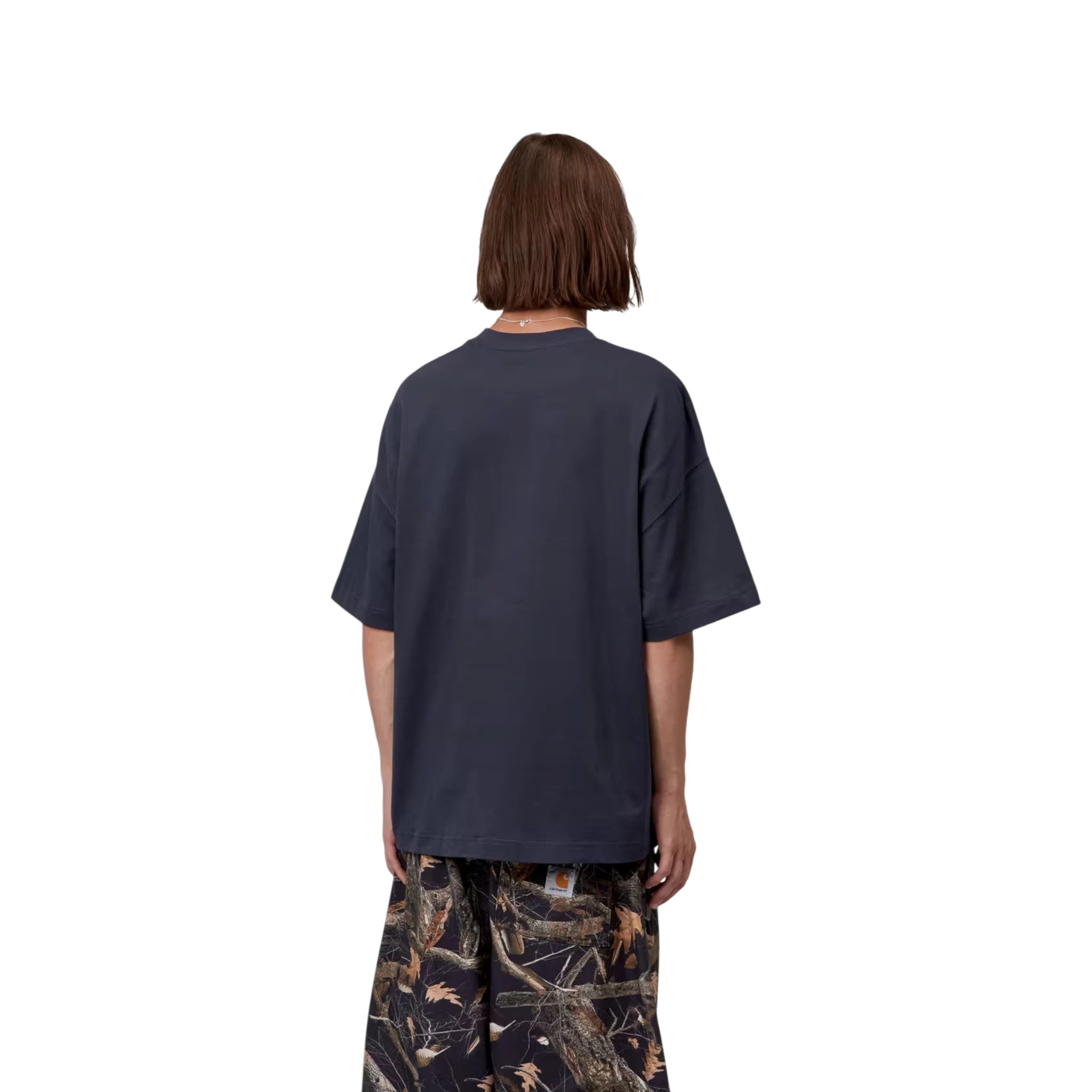 Carhartt WIP S/S Signature Script T-Shirt Dark Navy