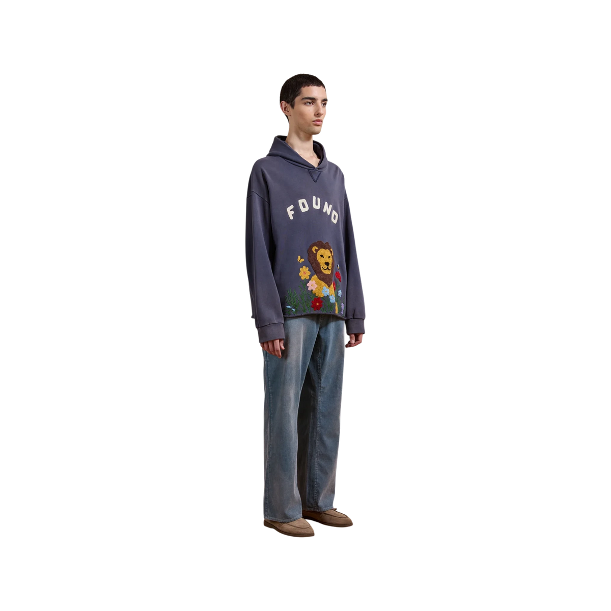 FOUND Embroidered Wildlife Hoodie