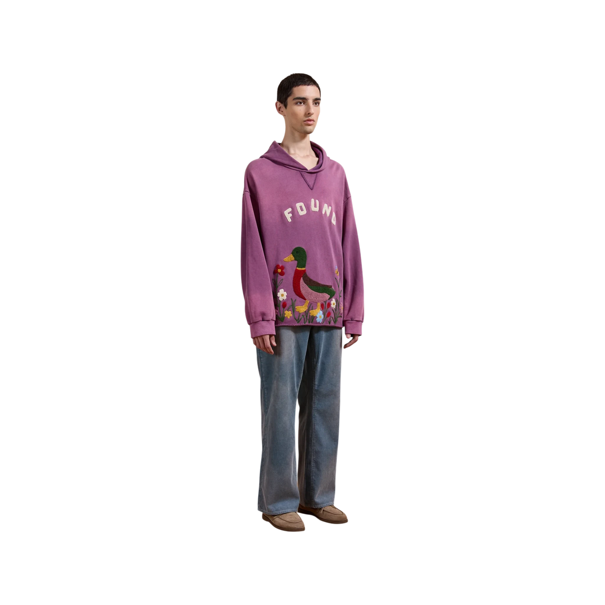 FOUND Embroidered Wildlife Hoodie