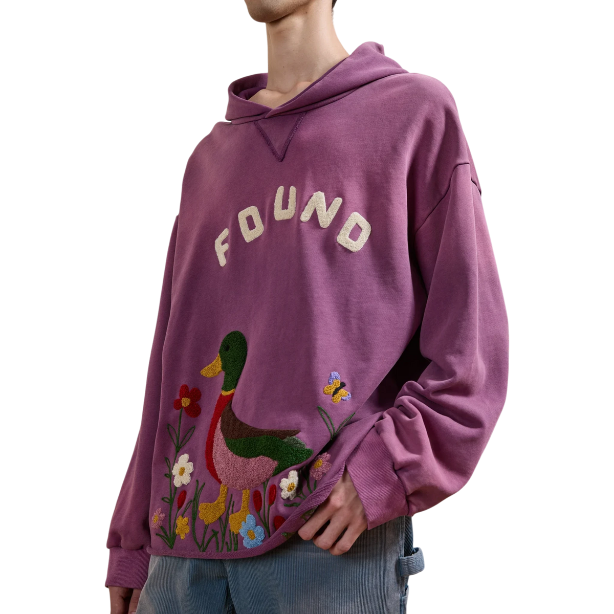 FOUND Embroidered Wildlife Hoodie