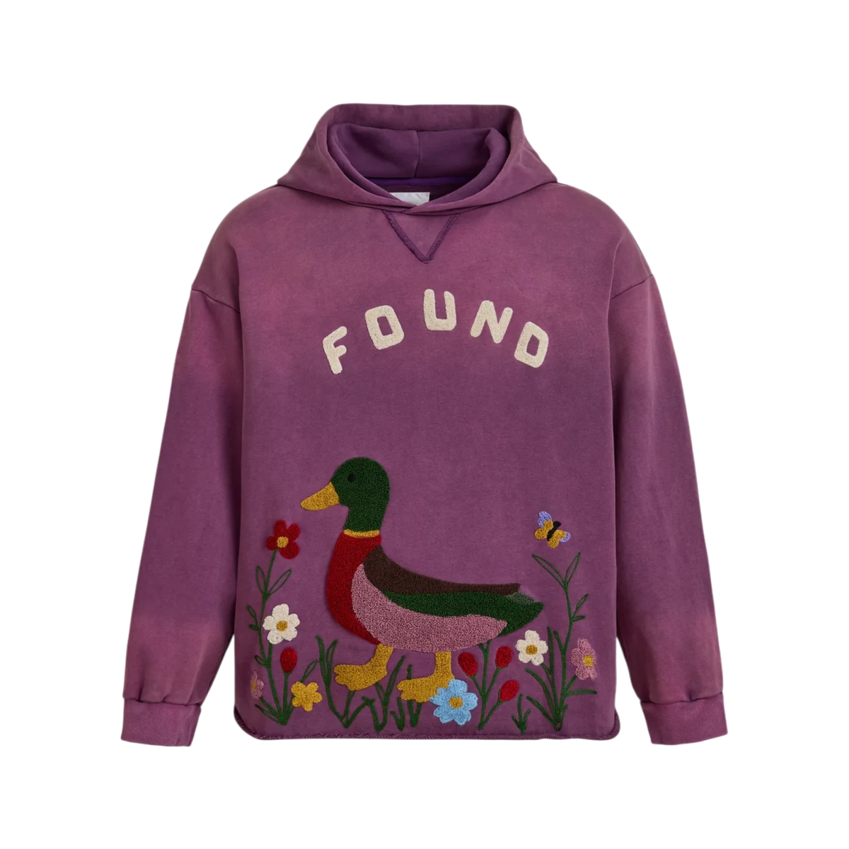 FOUND Embroidered Wildlife Hoodie