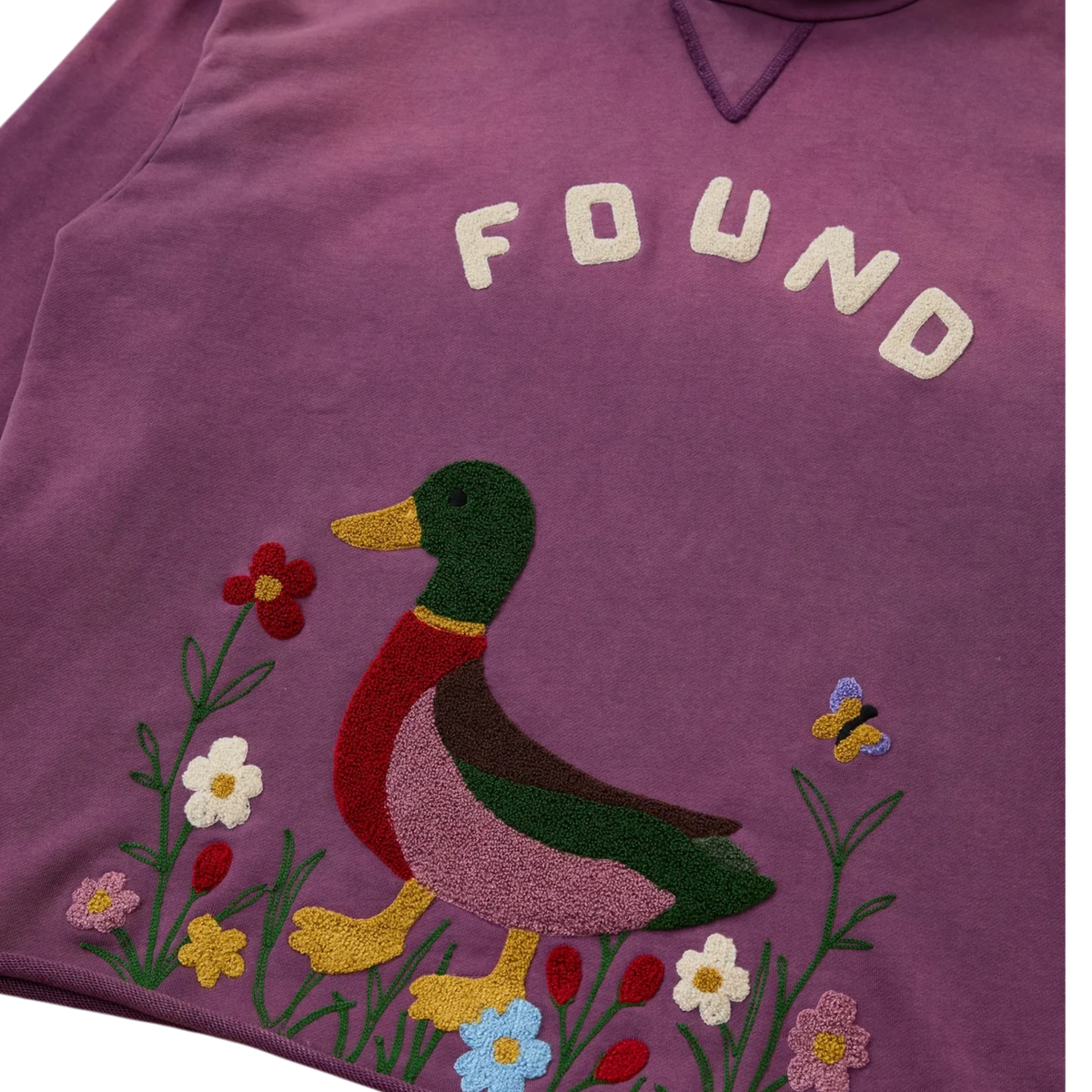 FOUND Embroidered Wildlife Hoodie