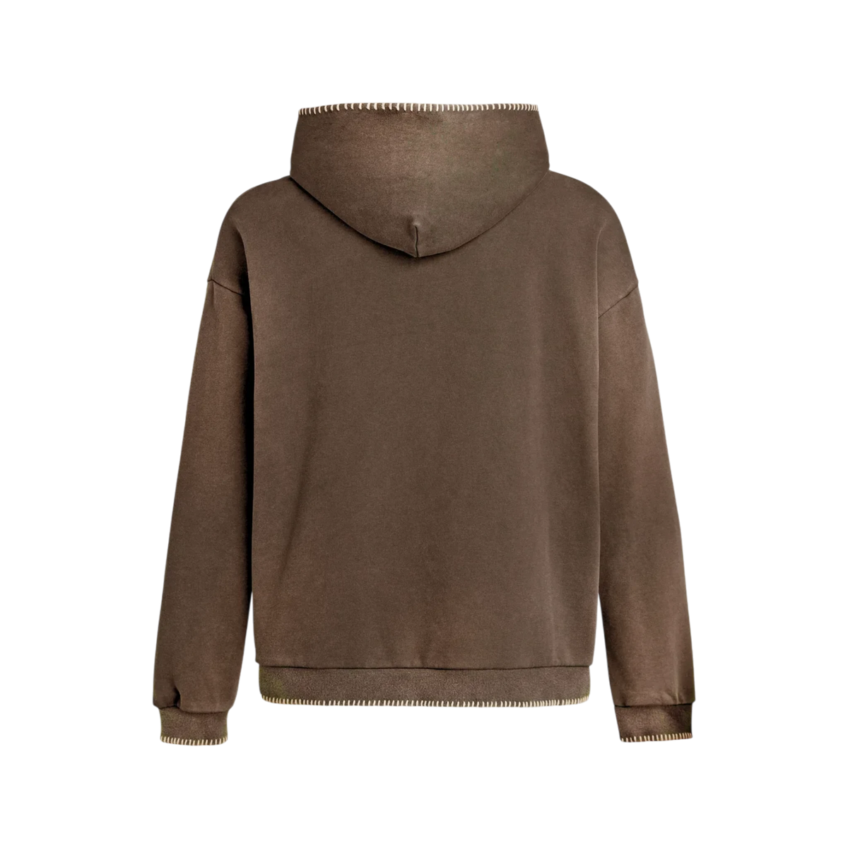 FOUND Stitched Border Distressed Logo Hoodie