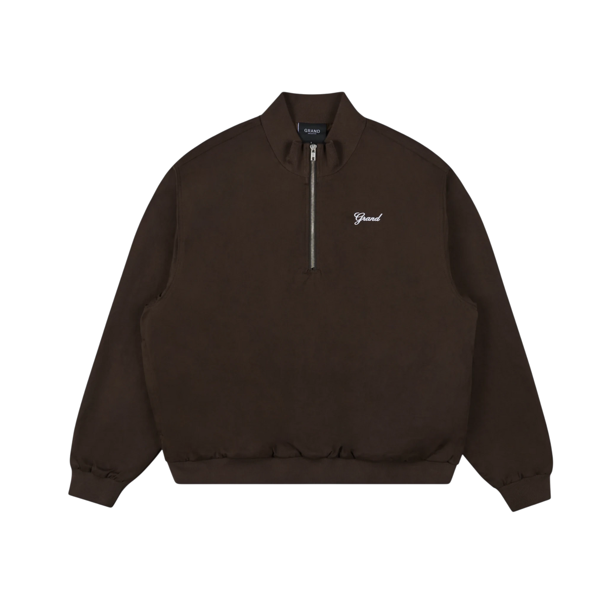 Grand Rib Collar Quarter Zip Jacket