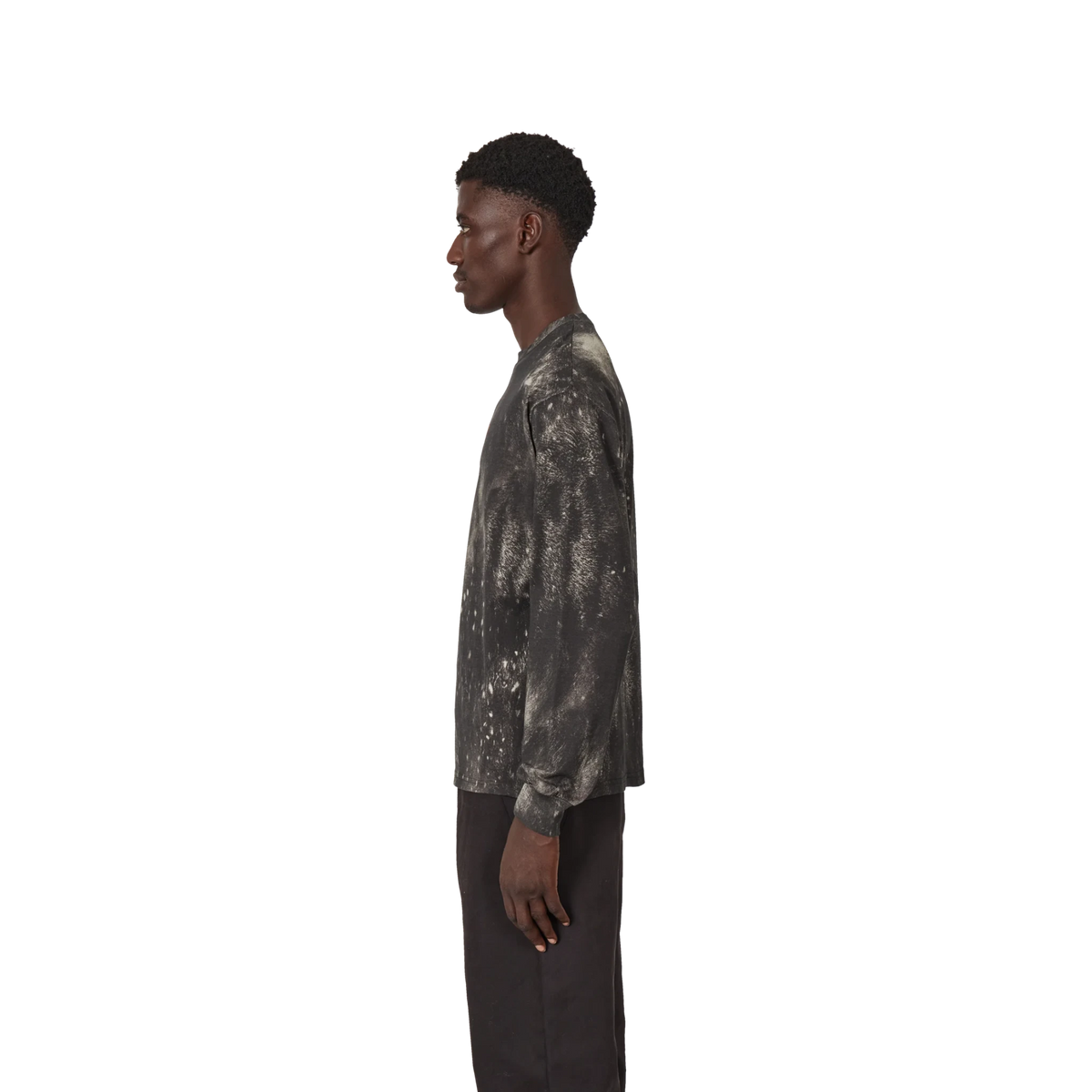 ROA Fuzzy Print Long Sleeve
