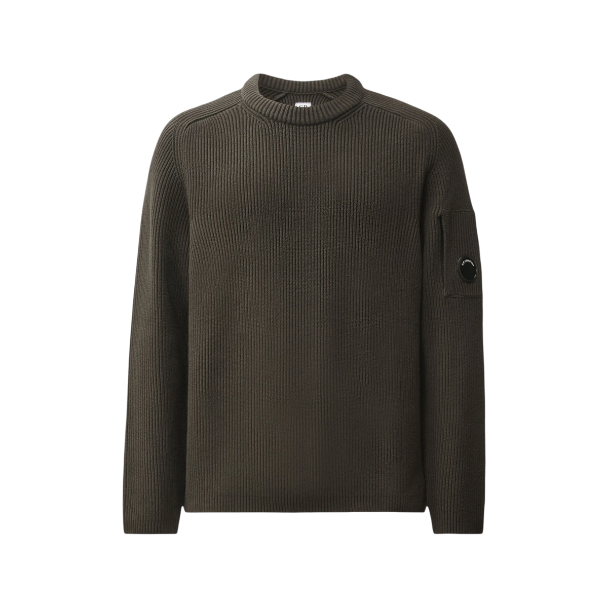 CP Company Full Rib Cotton Lens Crewneck Sweater