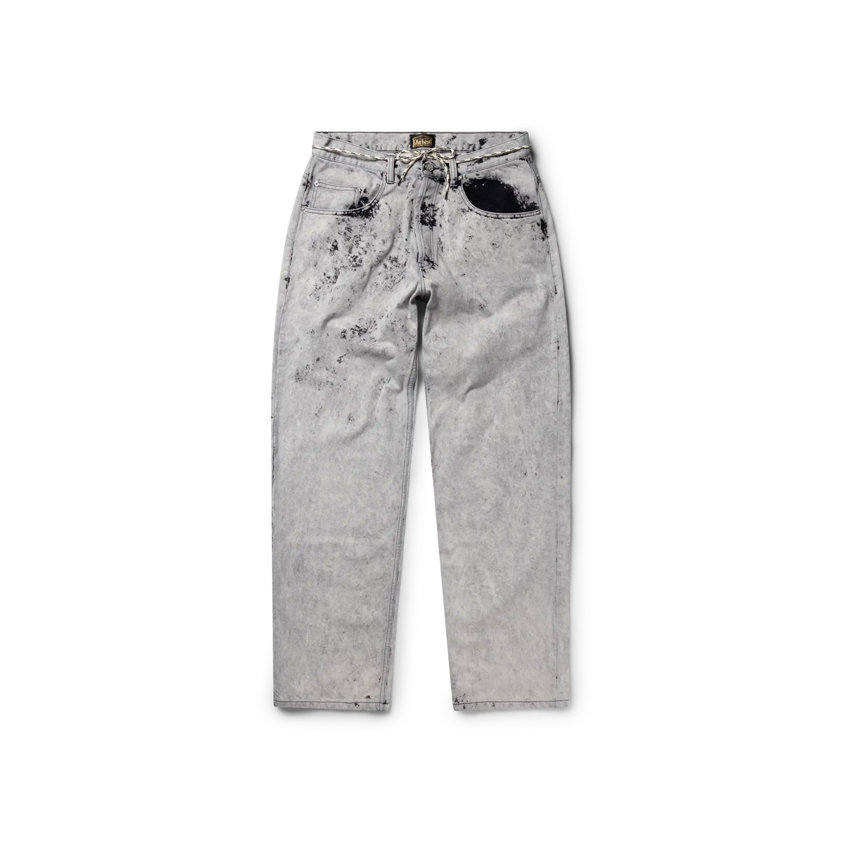 Aries Heavy Acid Wash Batten Jean Grey