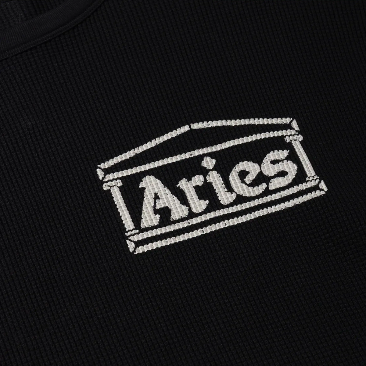 Aries Reversible Barbed Love Template Waffle Longsleeve T-Shirt