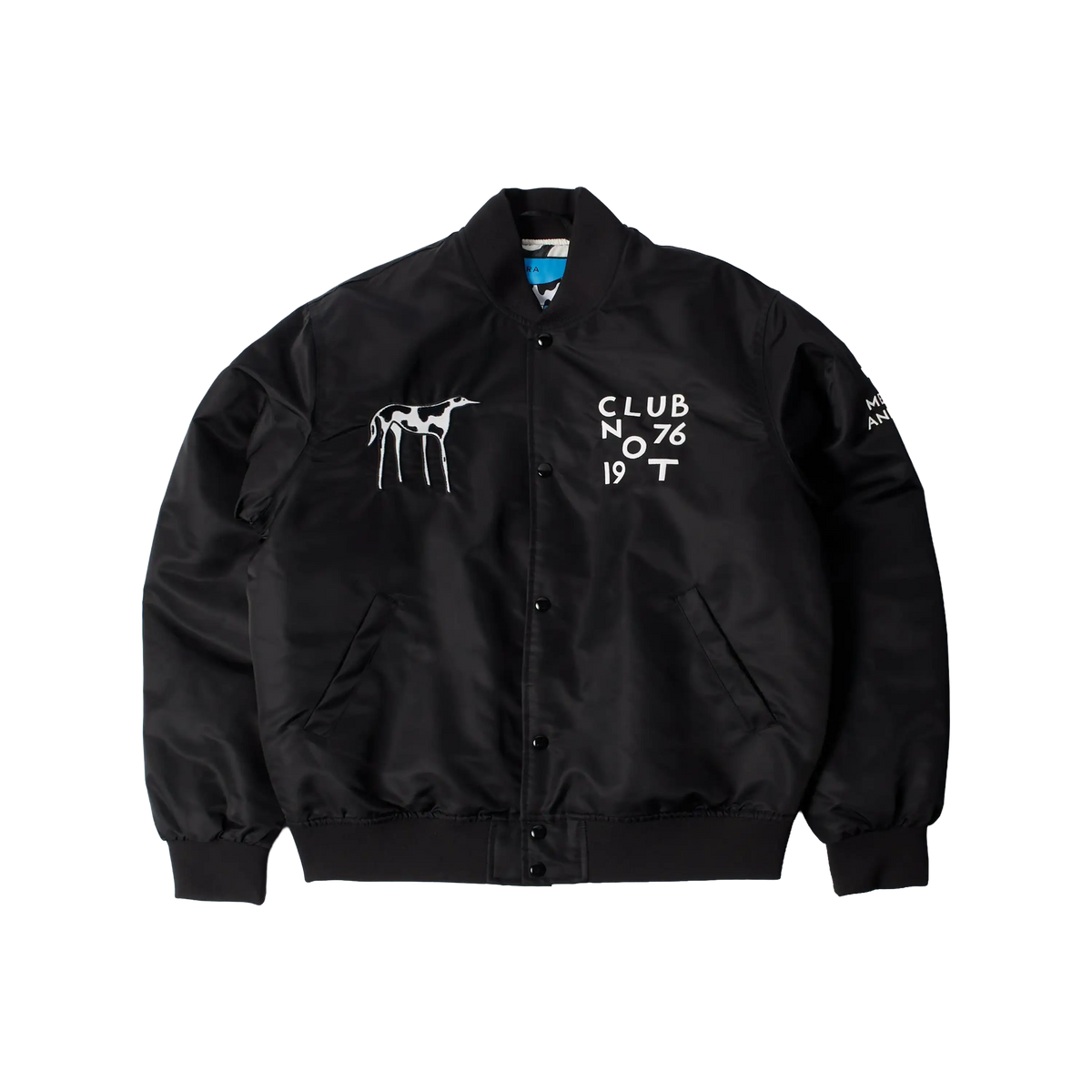 Parra Club not 1976 satin bomber jacket