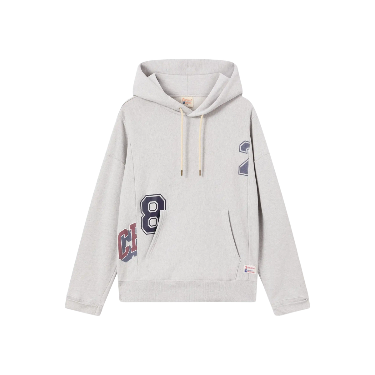 Champion Hooded Sweatshirt Reverse Weave with Brushed Interior Modern Ametora Off-White