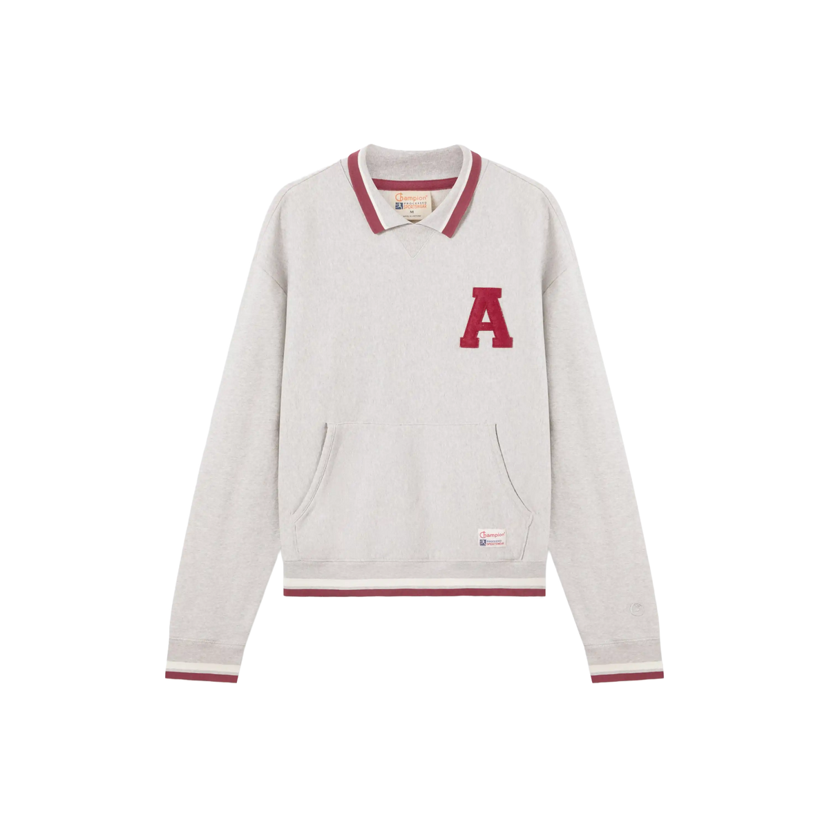 Champion Reverse Weave Polo Collar Sweatshirt Modern Ametora Off White