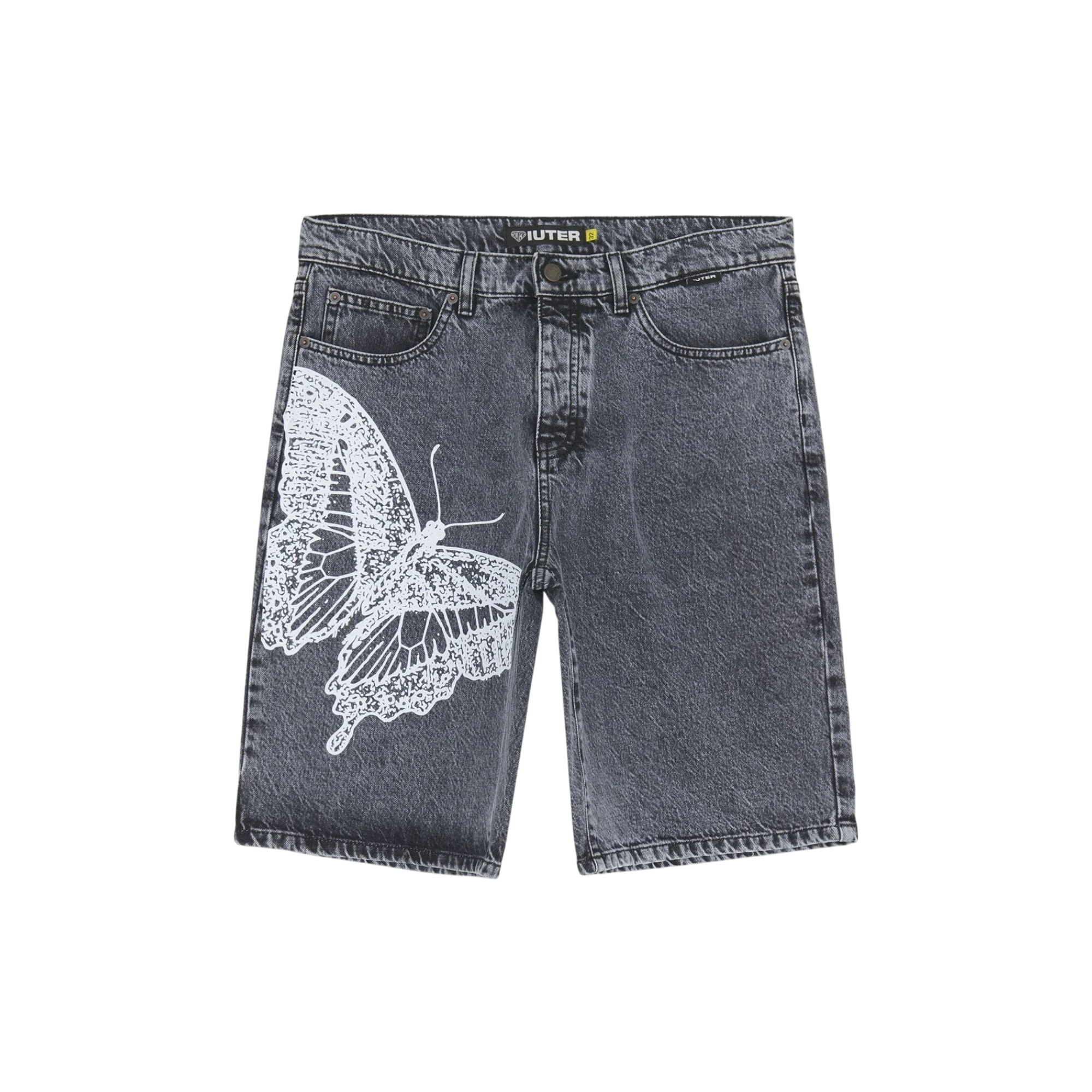 Iuter Butterfly Loose Denim Shorts