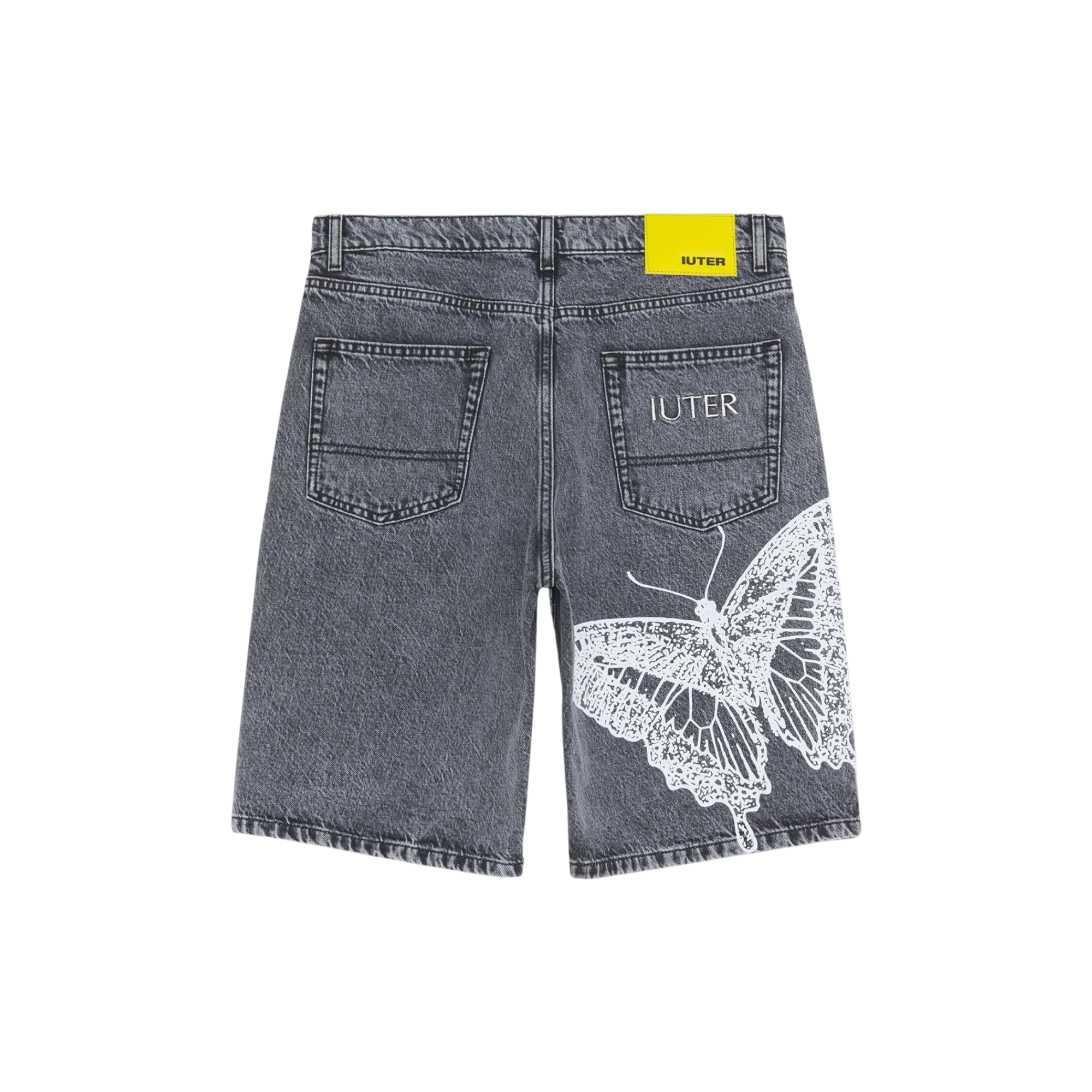 Iuter Butterfly Loose Denim Shorts