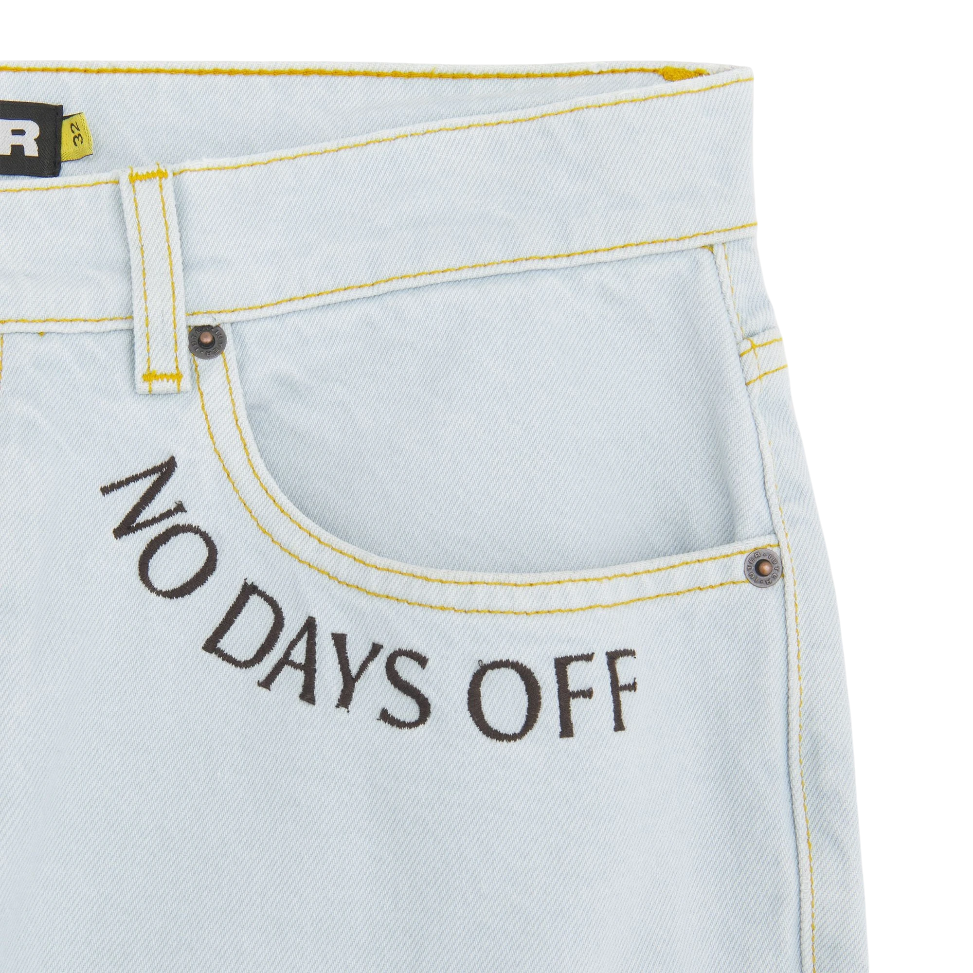 Iuter Fringed Baggy Denim Shorts