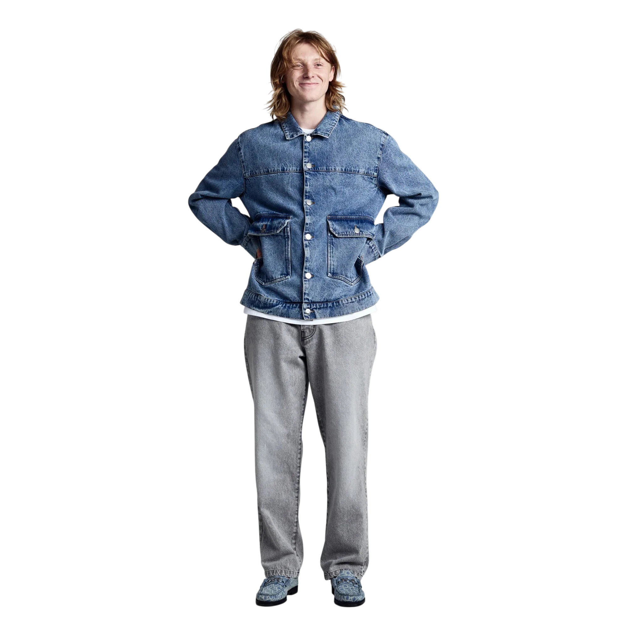 POP Trading co. DRS Denim Jacket Stonewashed