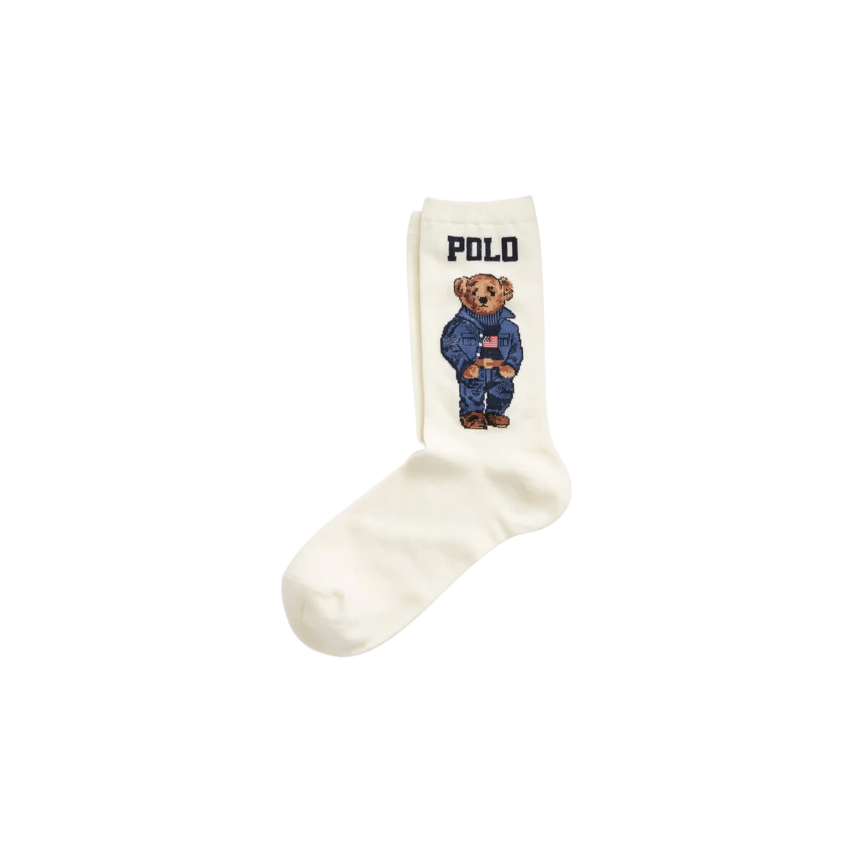 W Polo Ralph Lauren Crew Polo Bear Socks