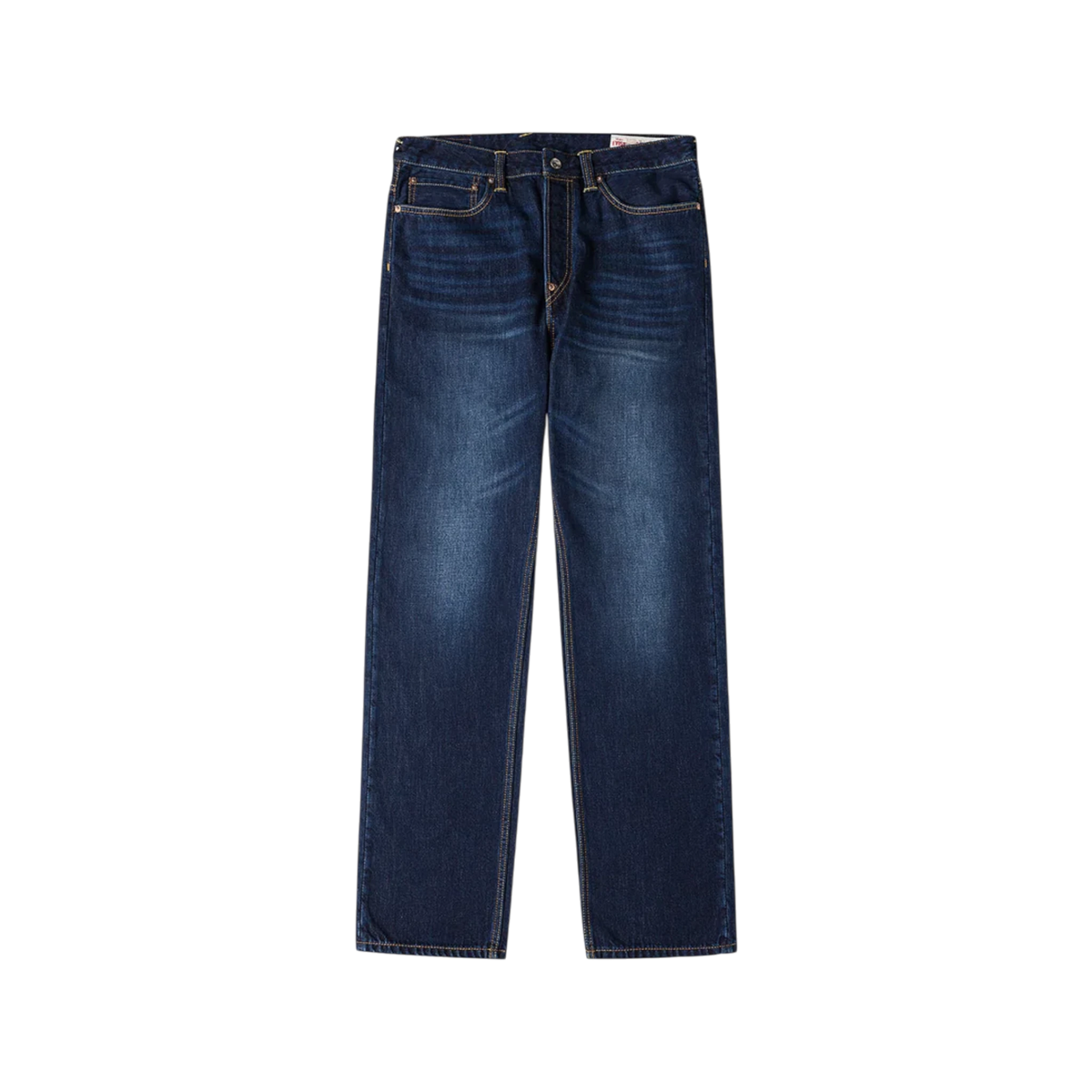Evisu Ecru Daicock Print Loose Fit Jeans