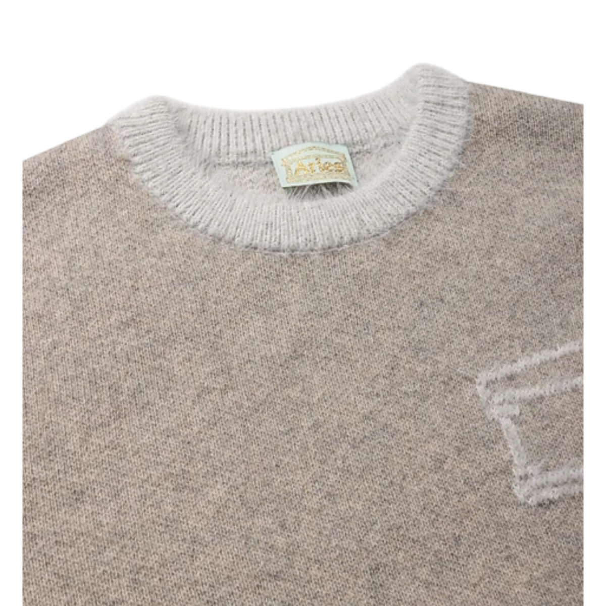 Aries Fluffy Column Chenille Crewneck