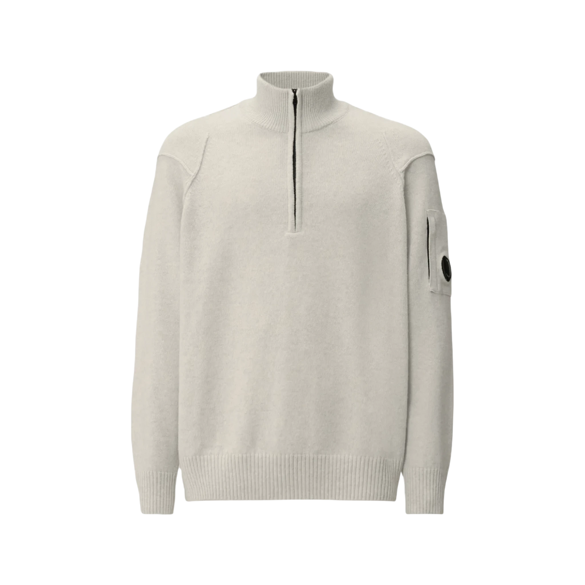 CP Company Lambswool Lens Half Zip Sweater