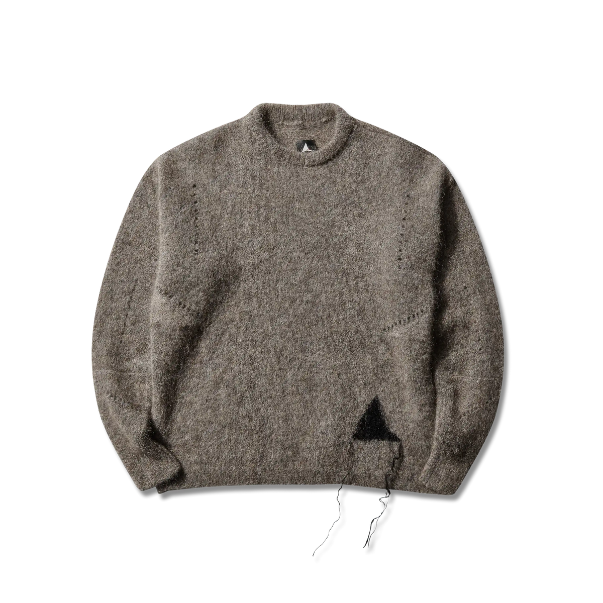 ROA Dropstitch Mohair Knit Crewneck