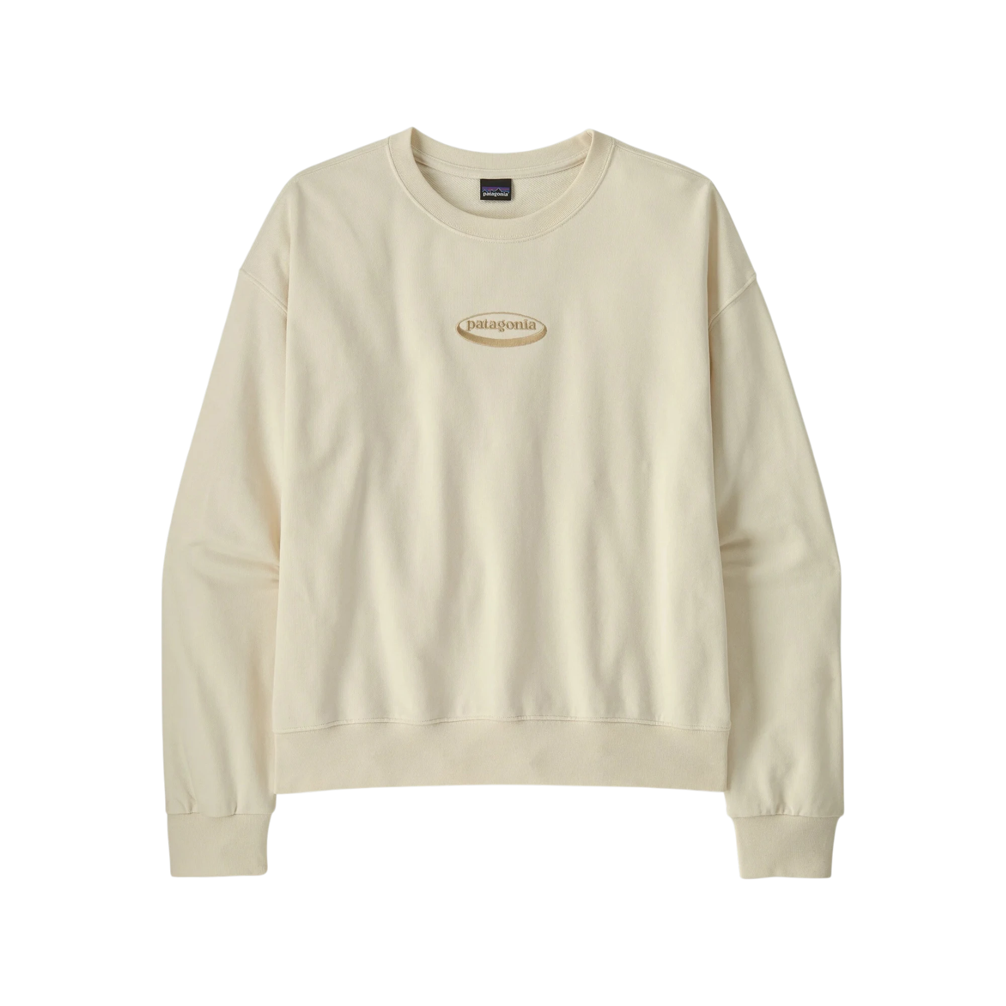 Patagonia Women's '95 Oval Logo Daily Crew Wool White