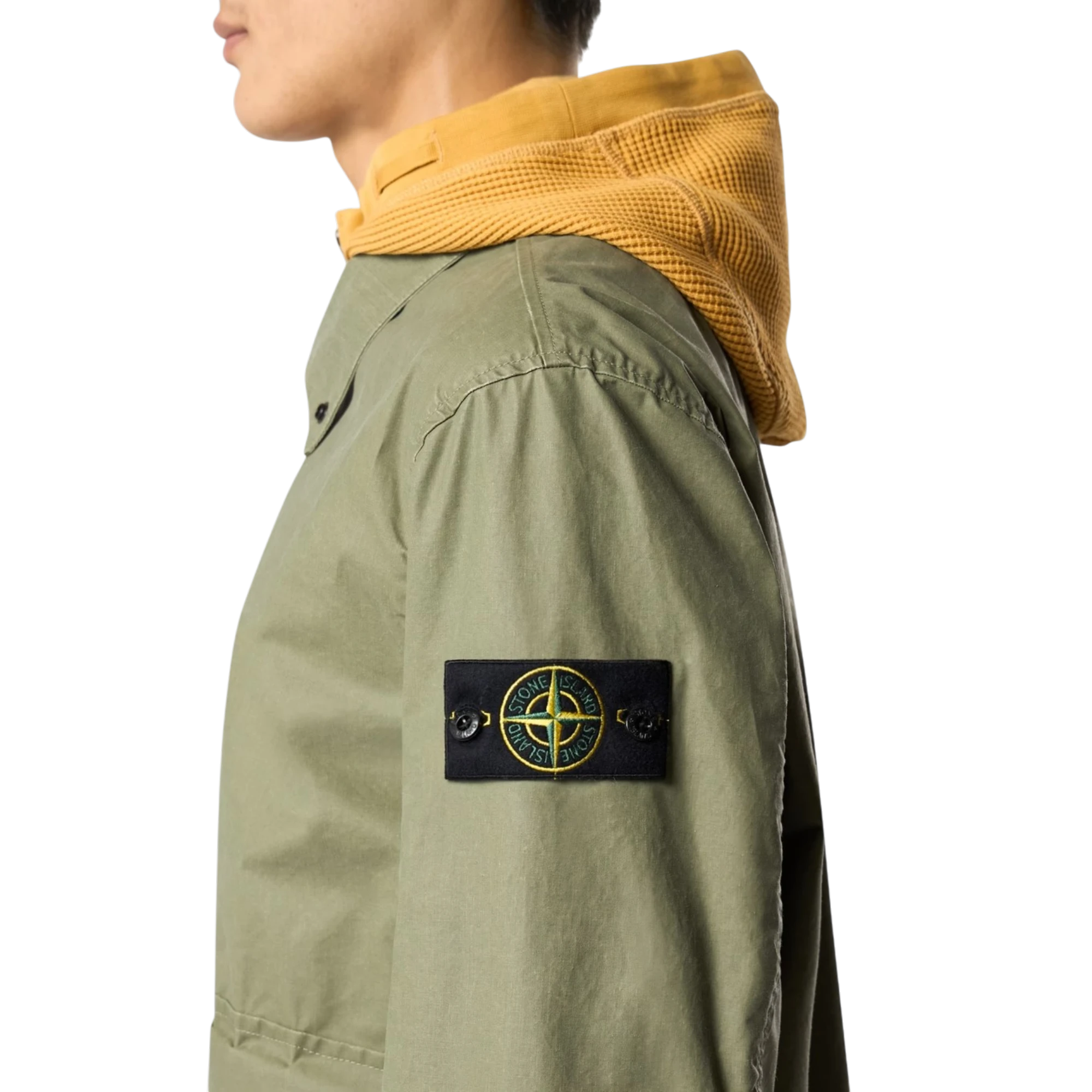 Stone Island 4100054 Waxed Pigment Cotton Tela