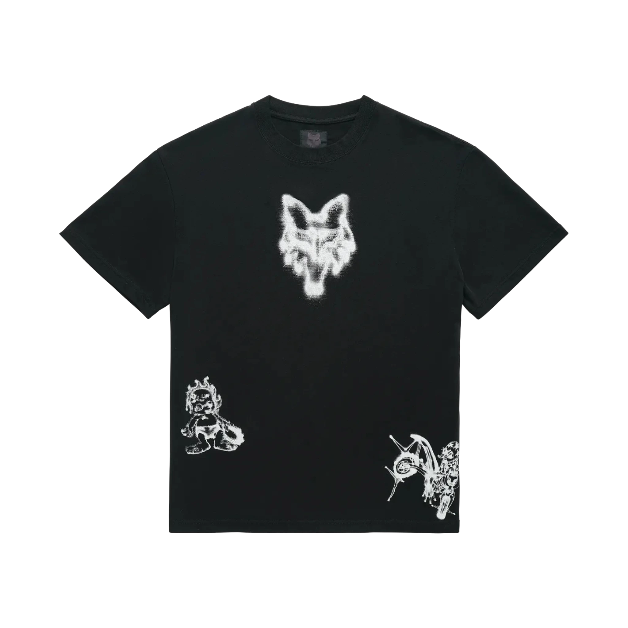 Fox Lab Airbrushed T-shirt Black