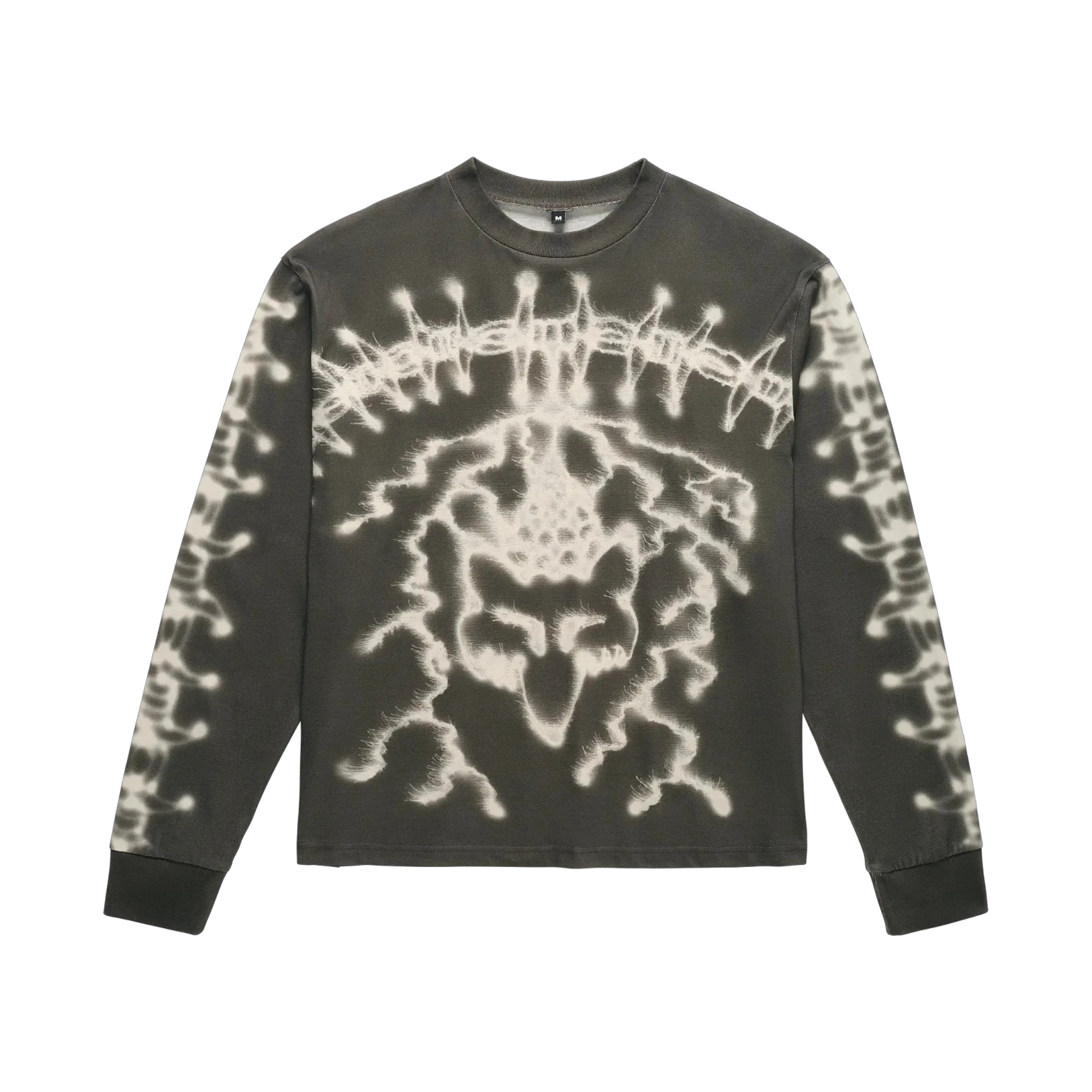 Fox Lab  Airbrushed LS Top Charocoal