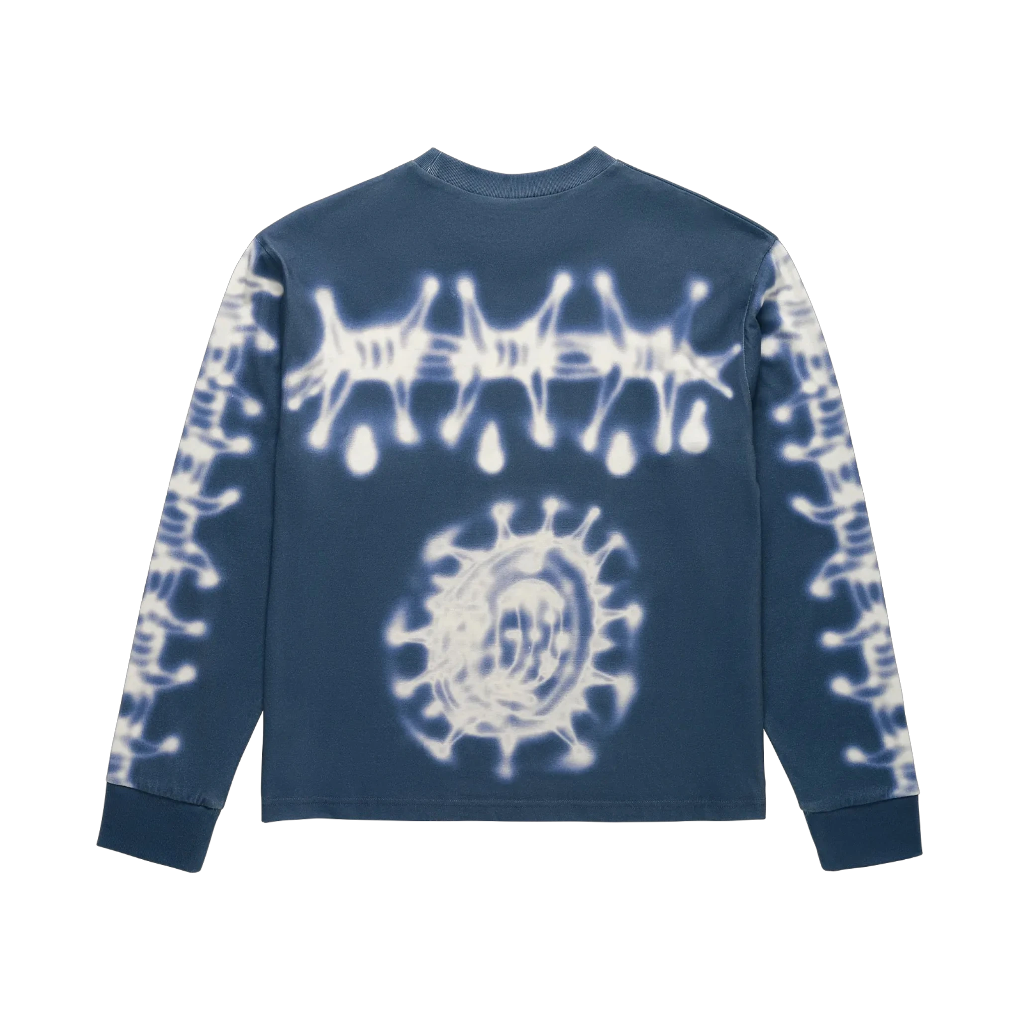 Fox Lab  Airbrushed LS Top Blu