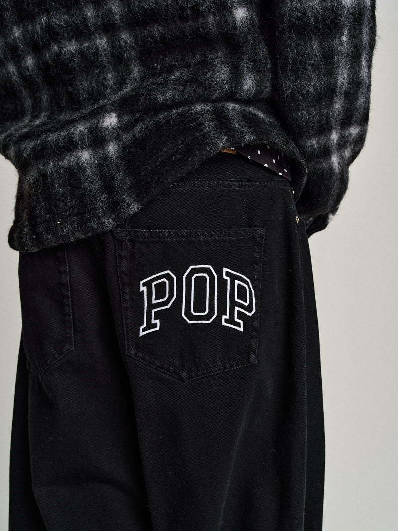 Pop Trading Co. Denim Arch Pant Black