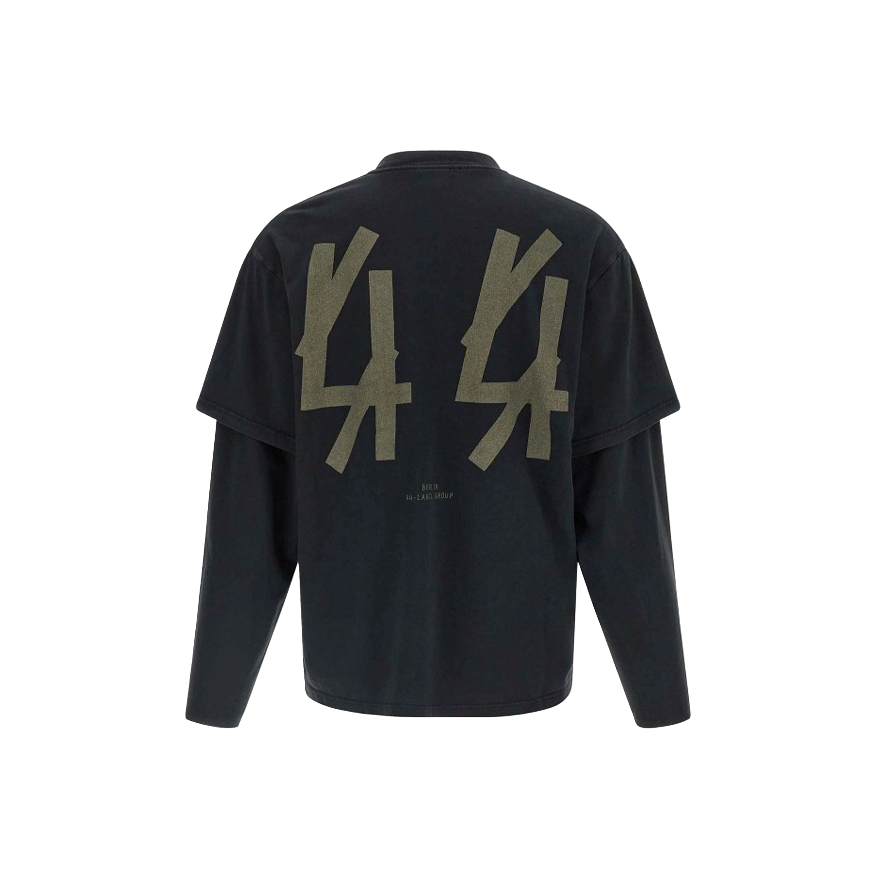 44 Label Group Double Sleve Tee Black