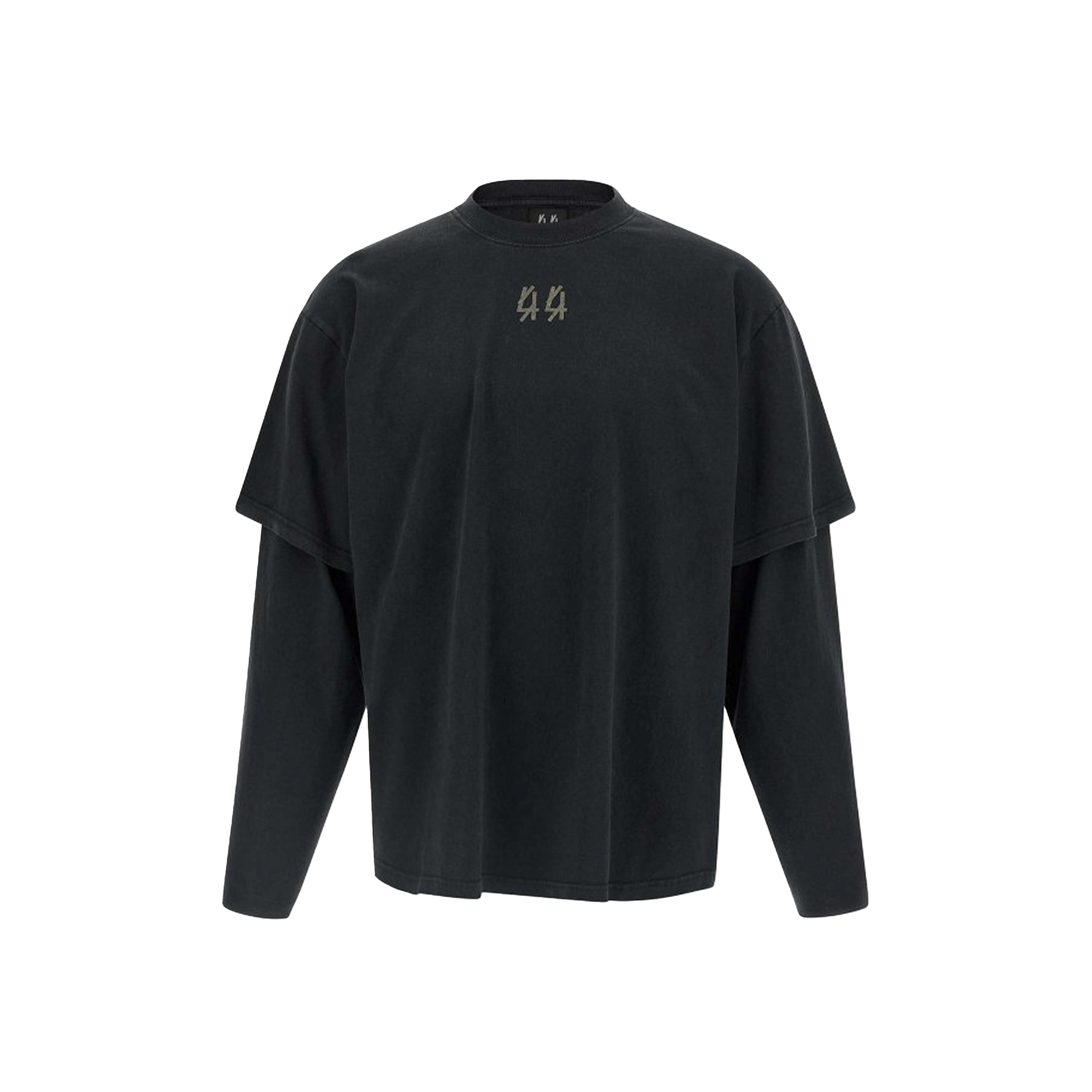 44 Label Group Double Sleve Tee Black