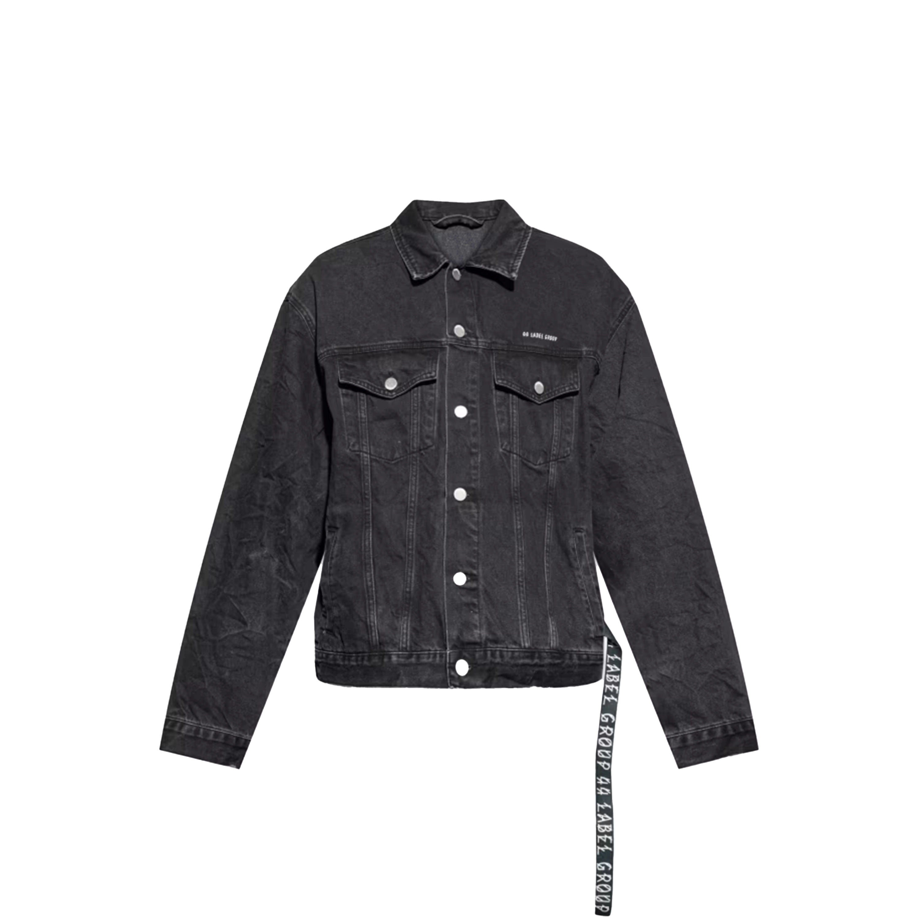 44 Label Group Simulation denim Jacket Black