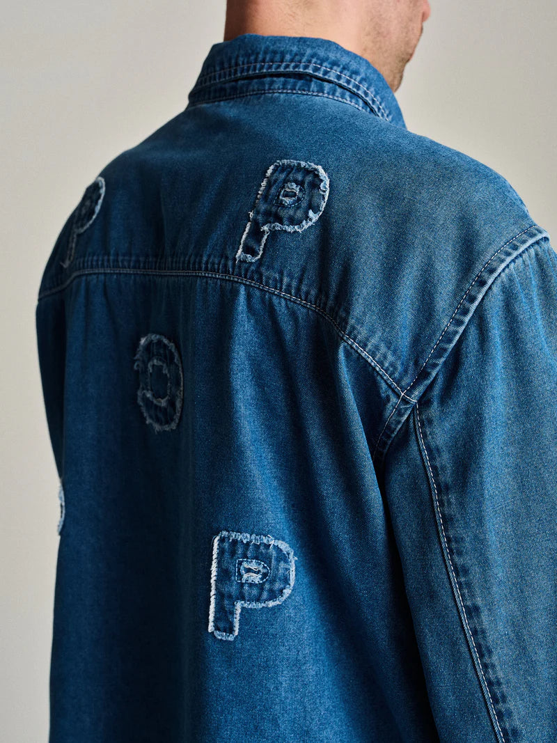 Pop Trading Co. Logo Denim Shirt